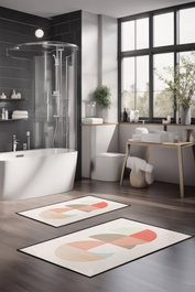 Mijölnir Juego de alfombrillas de baño CT-5381 Multicolor